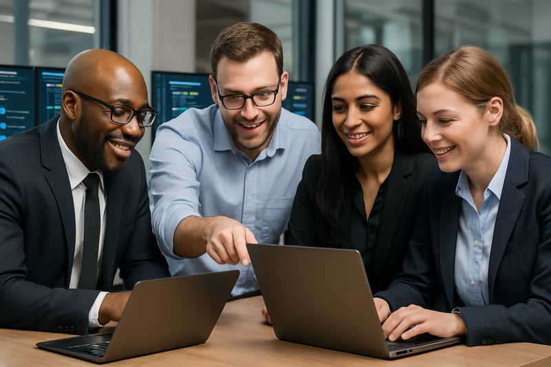 Corporate IT Partners team collaborating on IT solutions