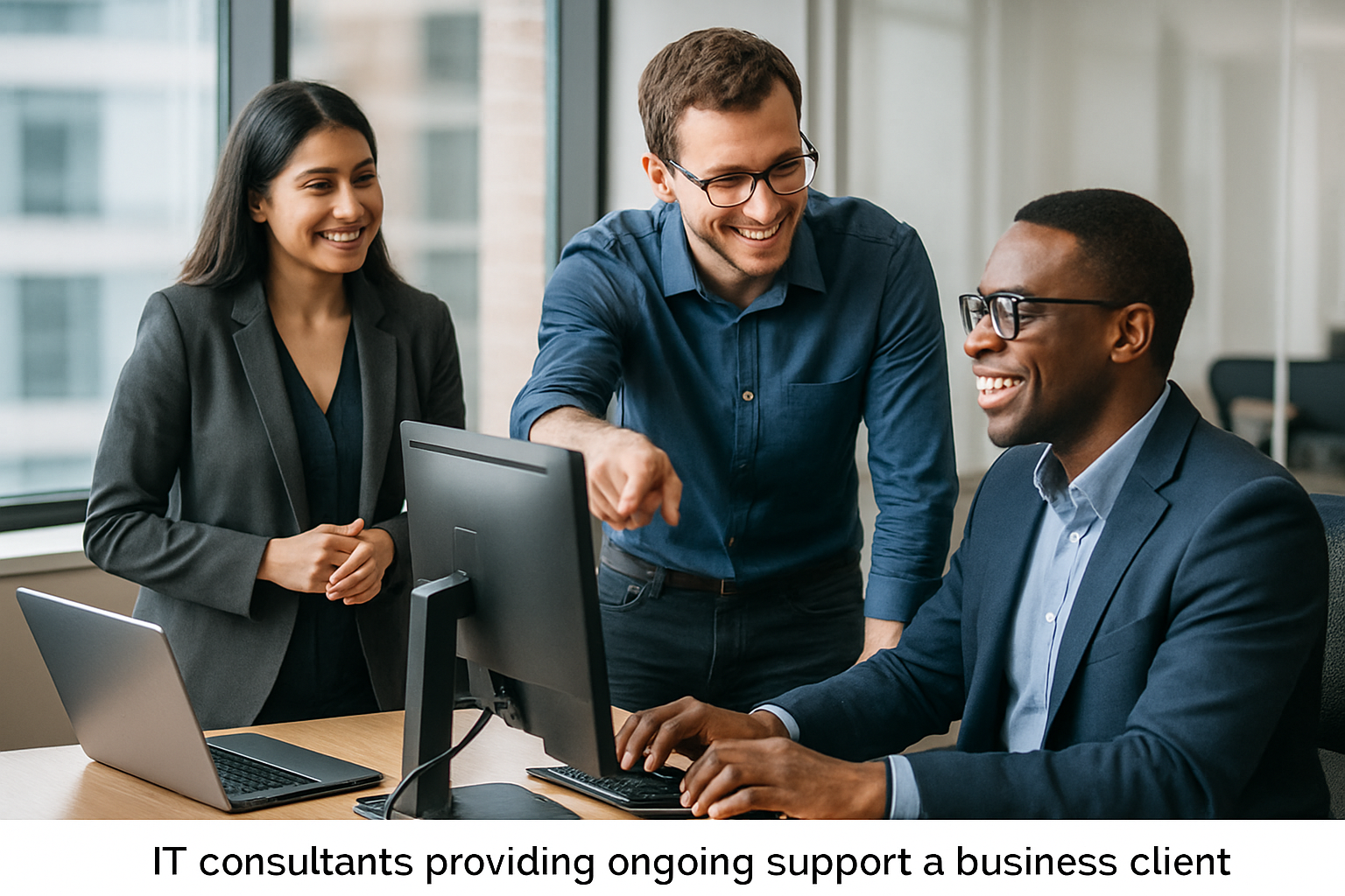 IT consultants providing ongoing support to a business client